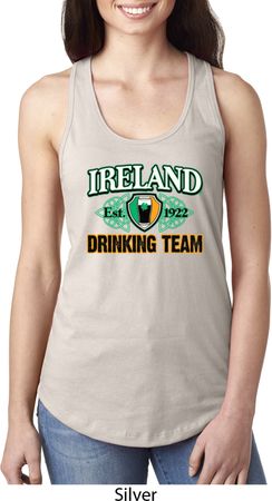 St Patrick's Day Ireland EST 1922 Drinking Team Ladies Ideal Tank Top