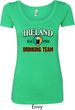 St Patrick's Day Ireland EST 1922 Drinking Team Ladies Scoop Neck