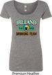 St Patrick's Day Ireland EST 1922 Drinking Team Ladies Scoop Neck