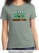 St Patrick's Day Ireland EST 1922 Drinking Team Ladies Shirt