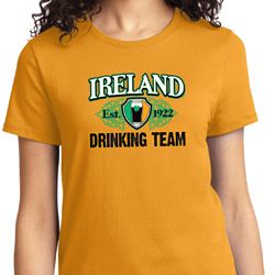 St Patrick's Day Ireland EST 1922 Drinking Team Ladies Shirt St Patrick's Day Ireland EST 1922 Drinking Team Ladies Shirt