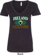 St Patrick's Day Ireland EST 1922 Drinking Team Ladies V-Neck Shirt