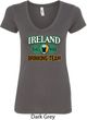 St Patrick's Day Ireland EST 1922 Drinking Team Ladies V-Neck Shirt