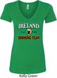St Patrick's Day Ireland EST 1922 Drinking Team Ladies V-Neck Shirt