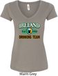 St Patrick's Day Ireland EST 1922 Drinking Team Ladies V-Neck Shirt