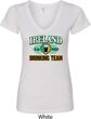 St Patrick's Day Ireland EST 1922 Drinking Team Ladies V-Neck Shirt