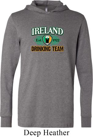 St Patrick's Day Ireland EST 1922 Drinking Team Lightweight Hoodie Tee