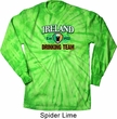 St Patrick's Day Ireland EST 1922 Drinking Team Long Sleeve Tie Dye