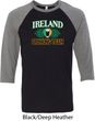 St Patrick's Day Ireland EST 1922 Drinking Team Mens Raglan Shirt