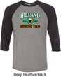 St Patrick's Day Ireland EST 1922 Drinking Team Mens Raglan Shirt
