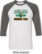 St Patrick's Day Ireland EST 1922 Drinking Team Mens Raglan Shirt