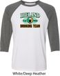 St Patrick's Day Ireland EST 1922 Drinking Team Mens Raglan Shirt