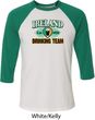 St Patrick's Day Ireland EST 1922 Drinking Team Mens Raglan Shirt