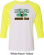 St Patrick's Day Ireland EST 1922 Drinking Team Mens Raglan Shirt