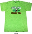 St Patrick's Day Ireland EST 1922 Drinking Team Mineral Tie Dye Shirt