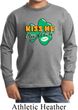 St Patrick's Day Kiss Me I'm Irish Kids Long Sleeve Shirt