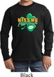 St Patrick's Day Kiss Me I'm Irish Kids Long Sleeve Shirt