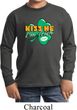 St Patrick's Day Kiss Me I'm Irish Kids Long Sleeve Shirt