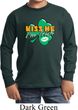 St Patrick's Day Kiss Me I'm Irish Kids Long Sleeve Shirt