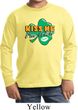 St Patrick's Day Kiss Me I'm Irish Kids Long Sleeve Shirt