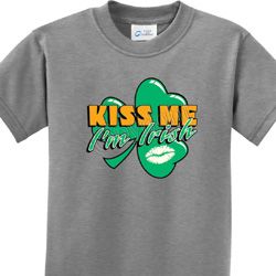 St Patrick's Day Kiss Me I'm Irish Kids Shirt St Patrick's Day Kiss Me I'm Irish Kids Shirt