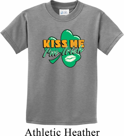 St Patrick's Day Kiss Me I'm Irish Kids Shirt