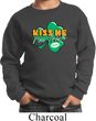 St Patrick's Day Kiss Me I'm Irish Kids Sweat Shirt