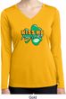 St Patrick's Day Kiss Me I'm Irish Ladies Dry Wicking Long Sleeve
