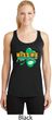 St Patrick's Day Kiss Me I'm Irish Ladies Dry Wicking Racerback Tank