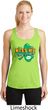 St Patrick's Day Kiss Me I'm Irish Ladies Dry Wicking Racerback Tank