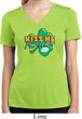 St Patrick's Day Kiss Me I'm Irish Ladies Dry Wicking V-neck Shirt