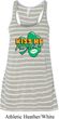 St Patrick's Day Kiss Me I'm Irish Ladies Flowy Racerback Tanktop