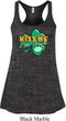 St Patrick's Day Kiss Me I'm Irish Ladies Flowy Racerback Tanktop