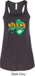 St Patrick's Day Kiss Me I'm Irish Ladies Flowy Racerback Tanktop