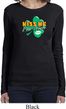 St Patrick's Day Kiss Me I'm Irish Ladies Long Sleeve Shirt