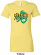 St Patrick's Day Kiss Me I'm Irish Ladies Longer Length Shirt
