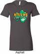 St Patrick's Day Kiss Me I'm Irish Ladies Longer Length Shirt