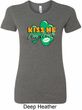 St Patrick's Day Kiss Me I'm Irish Ladies Longer Length Shirt