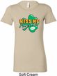 St Patrick's Day Kiss Me I'm Irish Ladies Longer Length Shirt