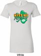 St Patrick's Day Kiss Me I'm Irish Ladies Longer Length Shirt