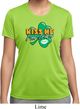 St Patrick's Day Kiss Me I'm Irish Ladies Moisture Wicking Shirt