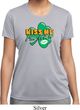 St Patrick's Day Kiss Me I'm Irish Ladies Moisture Wicking Shirt