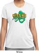 St Patrick's Day Kiss Me I'm Irish Ladies Moisture Wicking Shirt