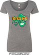 St Patrick's Day Kiss Me I'm Irish Ladies Scoop Neck Shirt