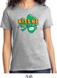 St Patrick's Day Kiss Me I'm Irish Ladies Shirt