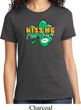 St Patrick's Day Kiss Me I'm Irish Ladies Shirt