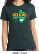 St Patrick's Day Kiss Me I'm Irish Ladies Shirt