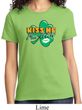 St Patrick's Day Kiss Me I'm Irish Ladies Shirt
