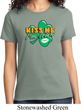 St Patrick's Day Kiss Me I'm Irish Ladies Shirt