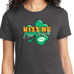 St Patrick's Day Kiss Me I'm Irish Ladies Shirt St Patrick's Day Kiss Me I'm Irish Ladies Shirt